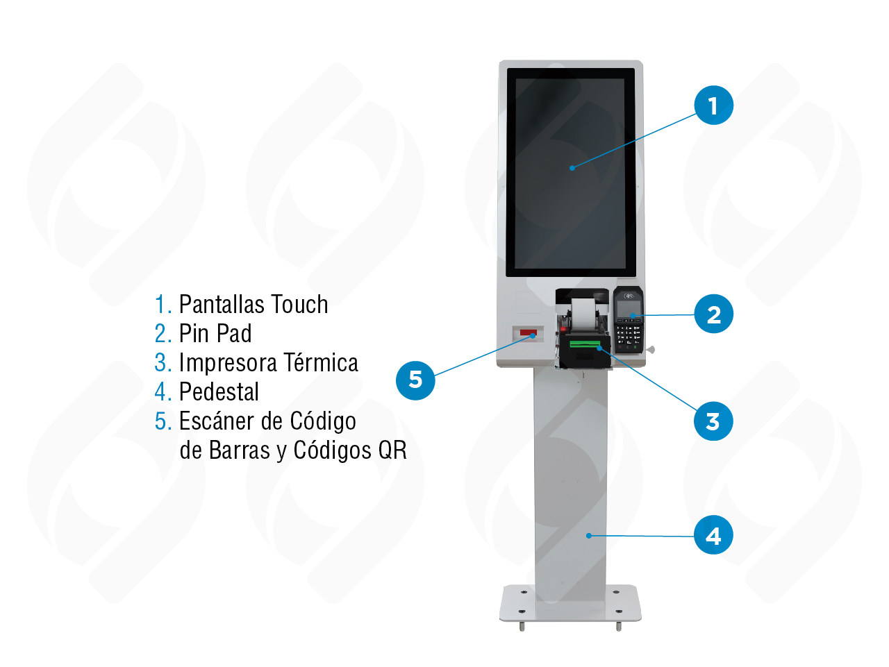 Diseño compacto del kiosco para recarga de tiempo aire y pago de servicios en CDMX